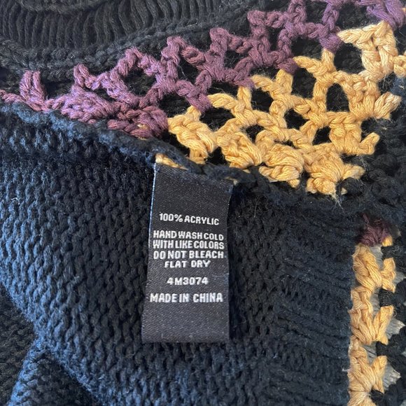 Cecico crochet sweater dress, sleeveless, size L - Picture 4 of 4